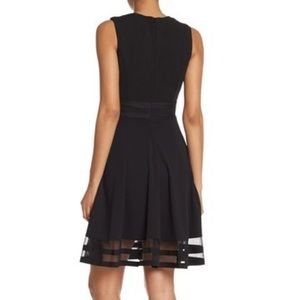 Calvin Klein Fit & Flare Illusion Hem Dress